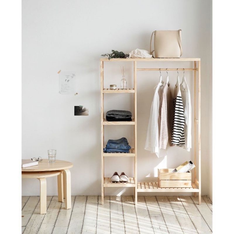 [ Hàng xuất khẩu]Kệ treo quần áo Gỗ Thông Nhập khẩu | BigBuy360 - bigbuy360.vn