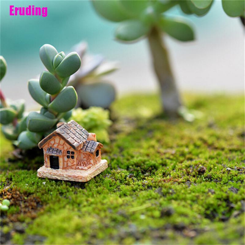 Bộ 3 Mô Hình Ngôi Nhà Nhỏ Xinh Trang Trí Sân Vườn