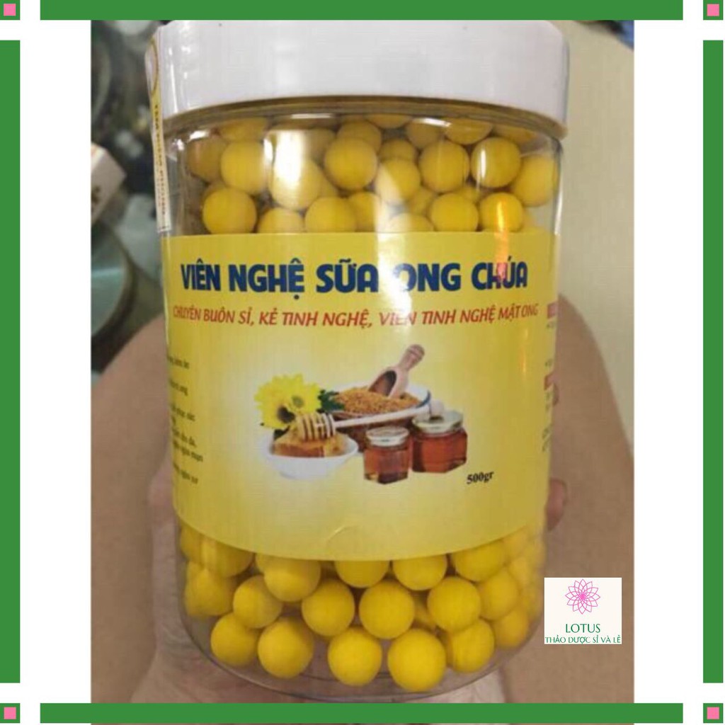 500gr Viên tinh nghệ sữa ong chua thơm ngon