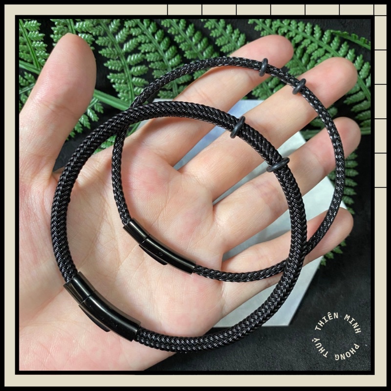 Vòng Tay Dây Lõi Thép để mix Charm size 3li,5li kèm khoá titan không gỉ siêu bền
