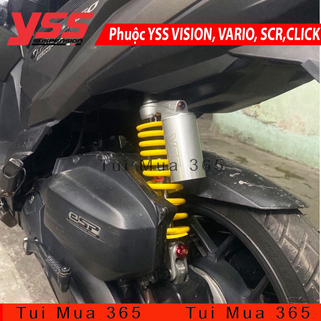 Phuộc YSS Bình Dầu Vario, Vision, Click, SCR G-Sport Vàng