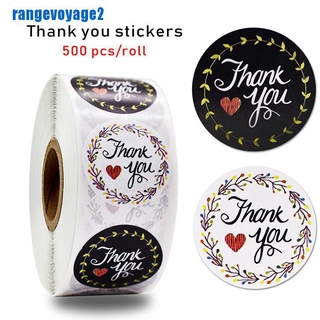 Set 500 Miếng Dán Chữ Thank You Dễ Thương