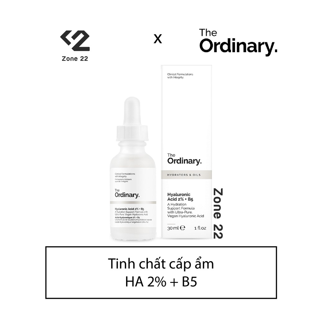 [ZONE 22] Tinh chất cấp ẩm Hyaluronic Acids 2% + B5