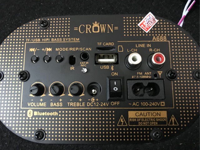 [Freeship toàn quốc từ 50k] Loa crown 10 đế tròn