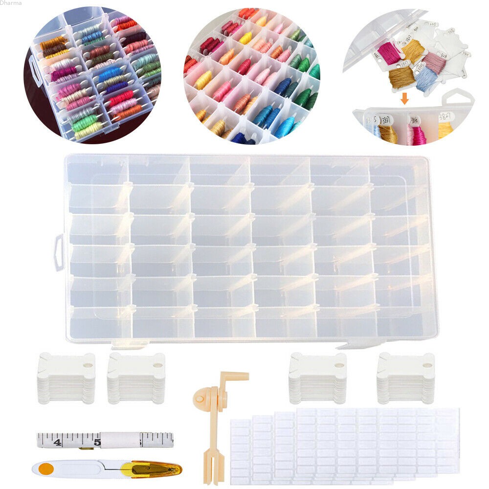 Hộp Đựng 120 Cuộn Chỉ Thêu Tiện Lợi