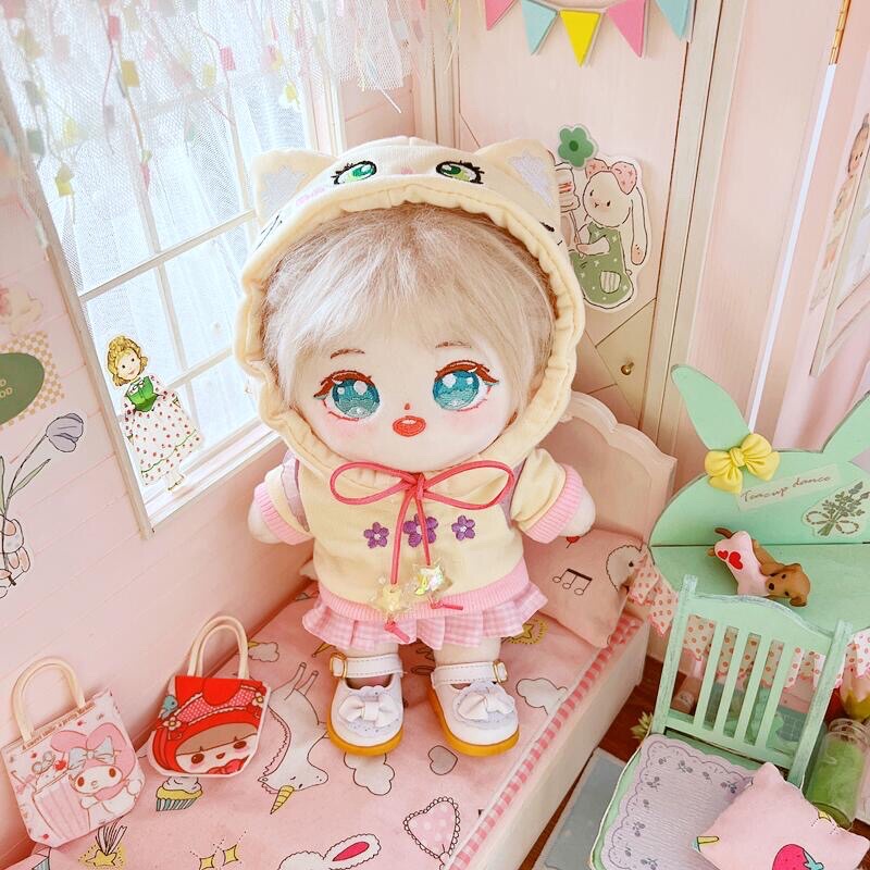 Áo hoodie thú cho doll 20cm