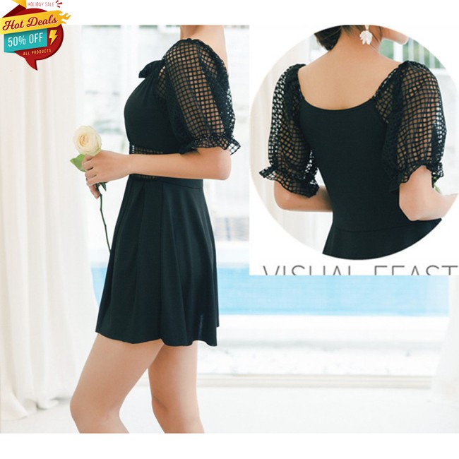 Đồ Bơi Một Mảnh Tay Ngắn Màu Trơn Gợi Cảm Cho Nữ | BigBuy360 - bigbuy360.vn