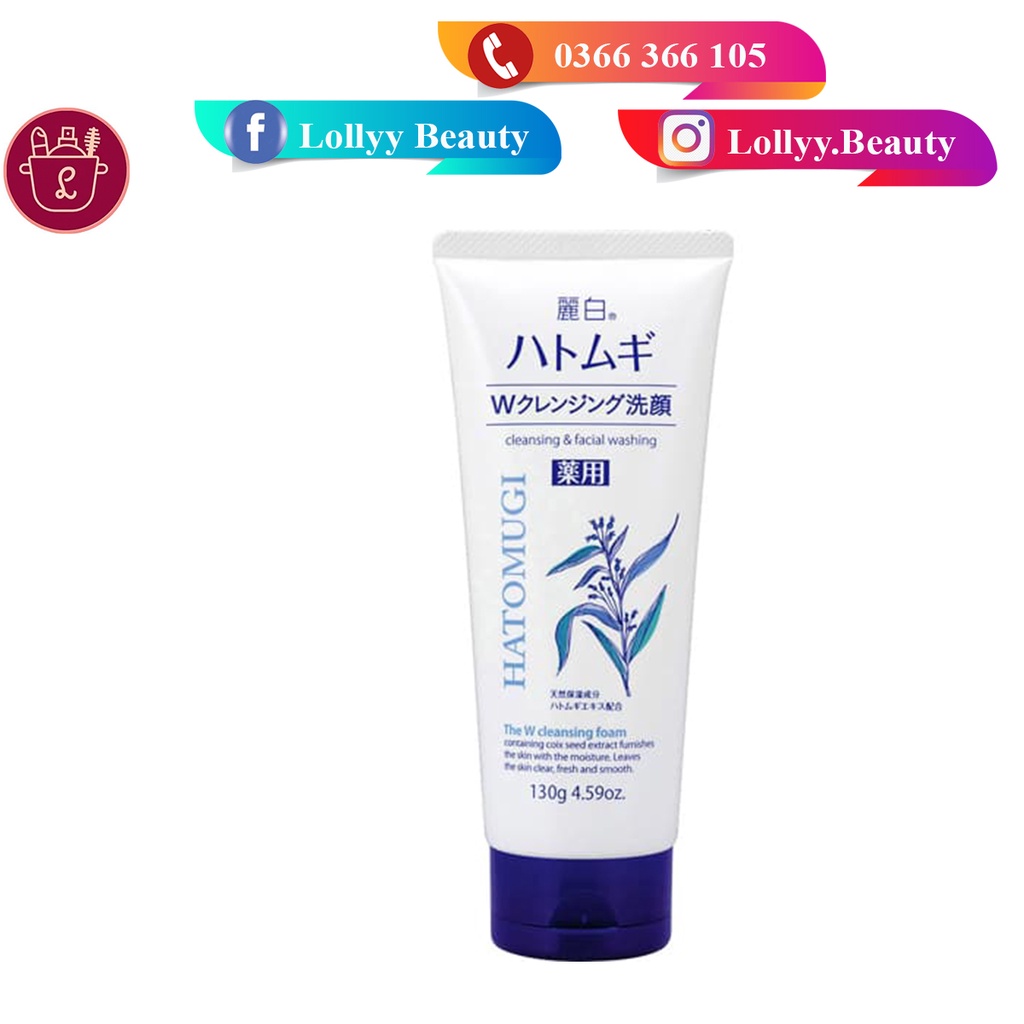 Sữa rửa mặt xuất xứ Nhật Bản Hatomugi 170g