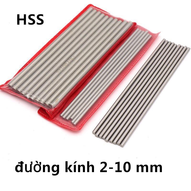 Dao tiện thép gió tròn HSS dài 200mm đường kính 2-12 mm ❤️freeship❤️