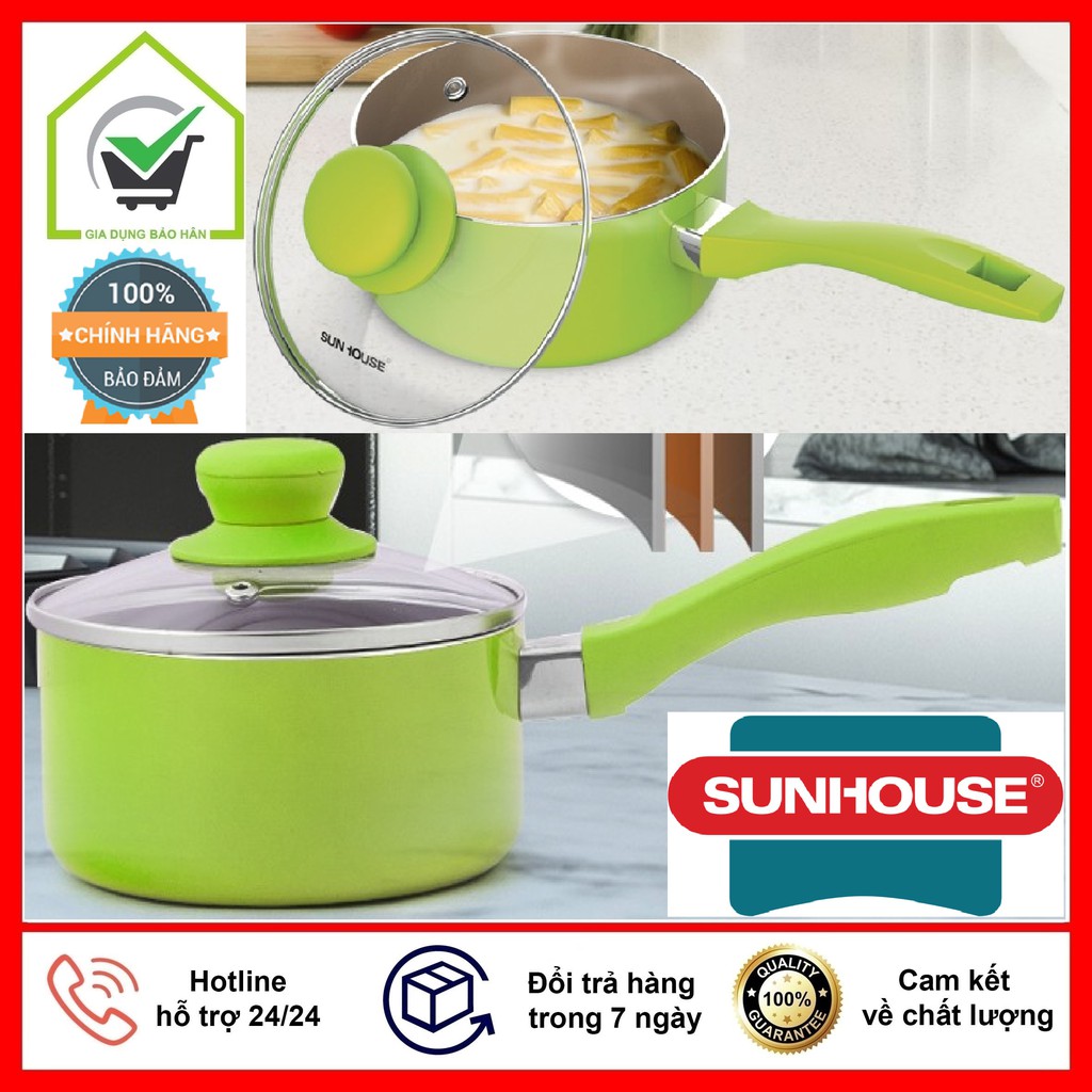 Xoong Bột - Nồi Quấy Bột Hợp Kim Nhôm Sunhouse SMP15116 Dùng Cho Mọi Loại Bếp