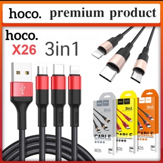 Cáp sạc dây dù đa năng hoco x26 3 in 1