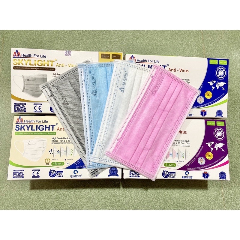 Khẩu trang y tế 4 lớp Skylight - (Hộp 50 cái)