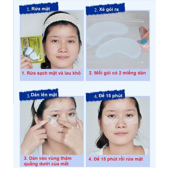 2 Mặt nạ collagen hỗ trợ giảm thâm quầng mắt Crystal