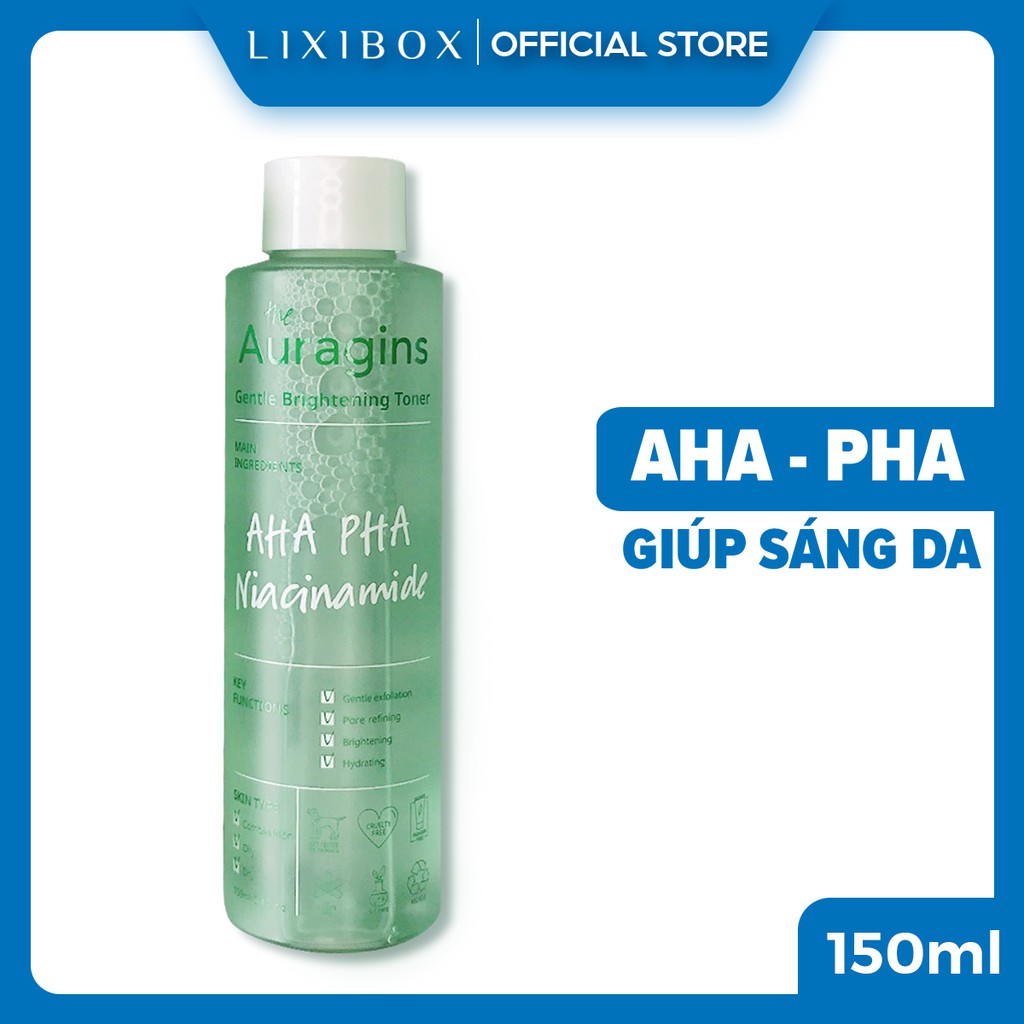 [Mã COSLXBD17 giảm 10% đơn 600K] Combo Toner Auragins 150ml, 7 mặt nạ Lixibox và Kem dưỡng ẩm Okame Bakuchiol 10ml | BigBuy360 - bigbuy360.vn