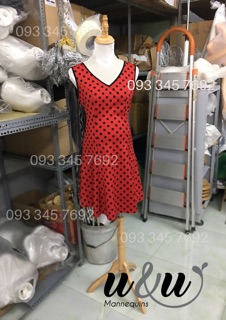 Combo manocanh nhung bụng bầu (chân gỗ)