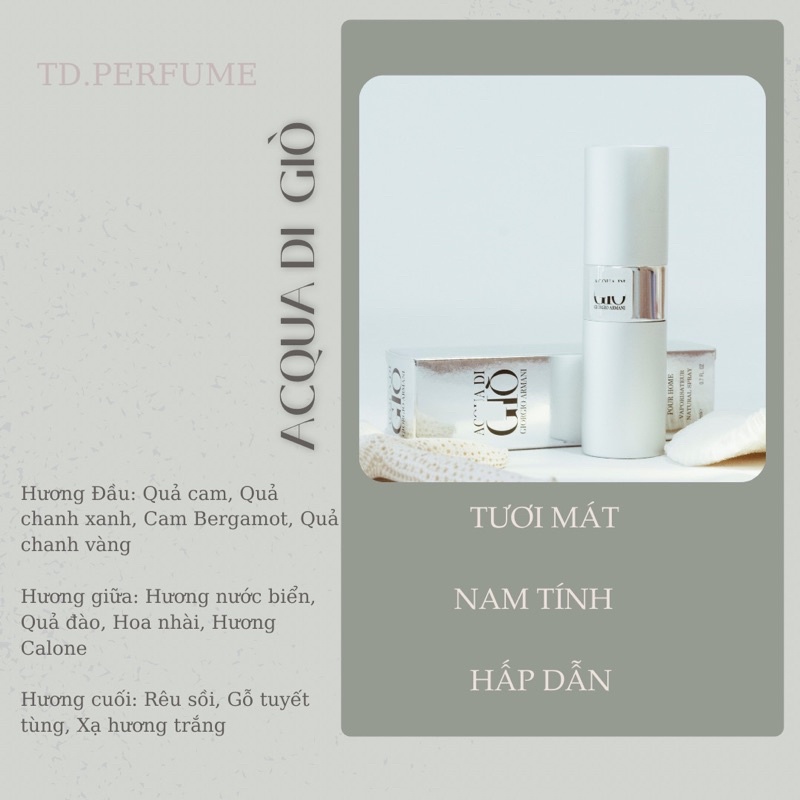 ACQUA DI GIÒ - Nước hoa mini 20ml