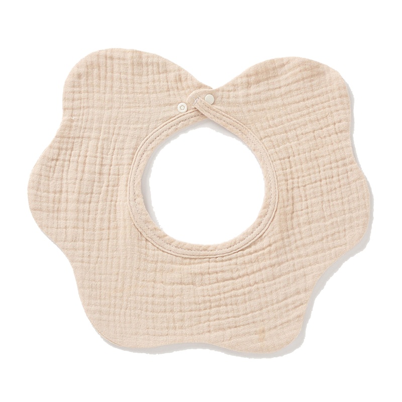 Yếm Ăn Cotton Mềm Mại Xoay 360 Độ In Họa Tiết Hoa Xinh Xắn Cho Bé