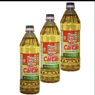 3 chai dầu cái Lân 1 lít