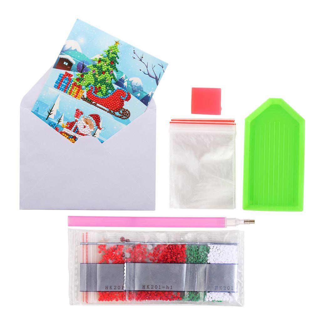 LAY Tranh Đính Đá 5D Tự Làm Hình Ông Già Noel Trang Trí Nhà Cửa