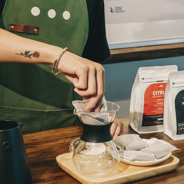 Cà phê cold brew túi lọc 100% Arabica nguyên chất Hương Whi$ky Cam chanh Chocolate  Vị thanh mát hậu vị ngọt 30g/1túilọc