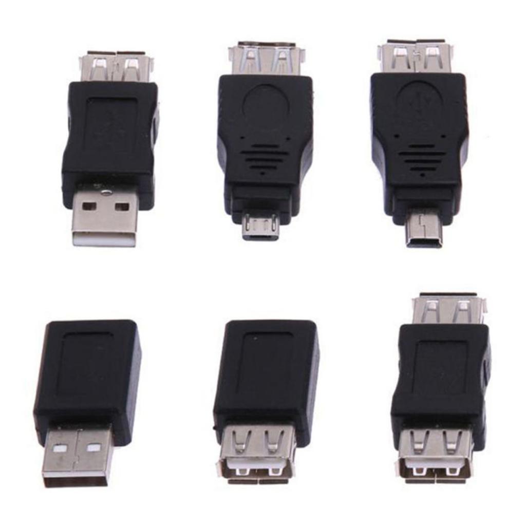 Set 12 Đầu Chuyển Đổi Otg Usb 2.0 A Male Sang Female Micro-B | BigBuy360 - bigbuy360.vn