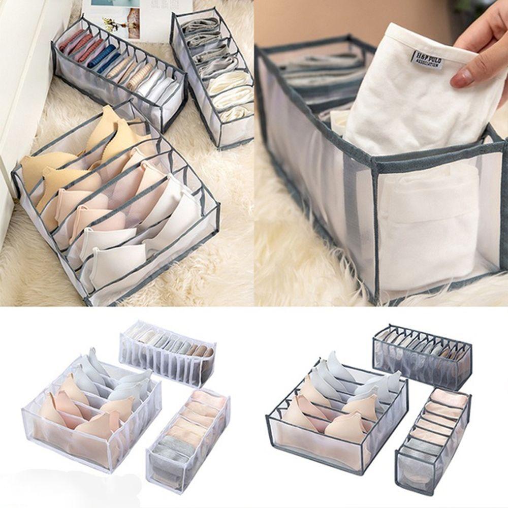 UUMIR Hộp Đựng Đồ Lót Nhiều Ngăn Bằng Nylon Tiện Dụng