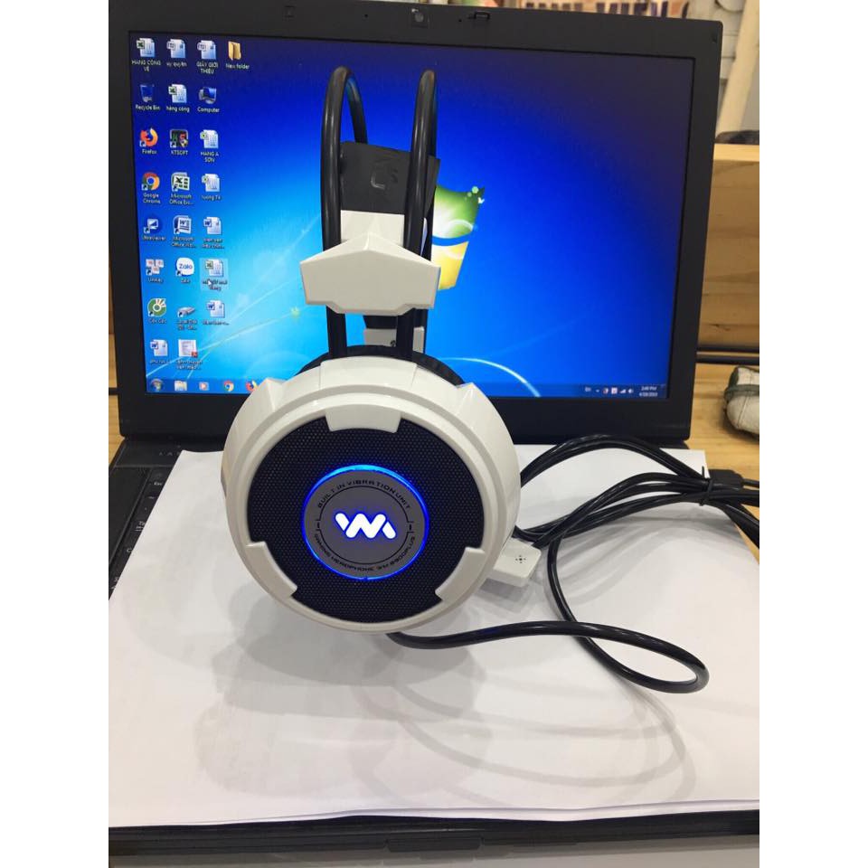 [Mã ELFLASH5 giảm 20K đơn 50K] Tai nghe Wangming 8900V/ 8900Plus 7.1 (Trắng, có rung) | BigBuy360 - bigbuy360.vn