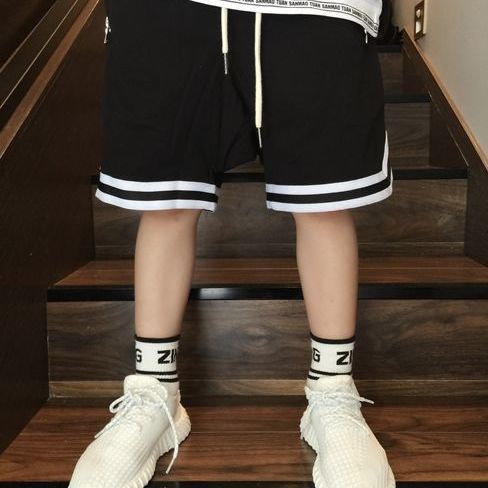 Quần Short cotton Kẻ Sọc Phong Cách hip-hop Cho Bé Trai