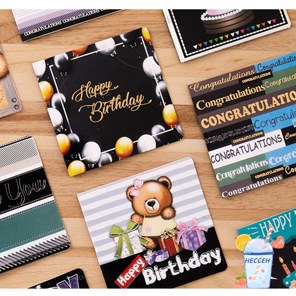 Thiệp chúc mừng sinh nhật/ tiệc cưới xinh xắn tùy chọn màu sắc và họa tiết