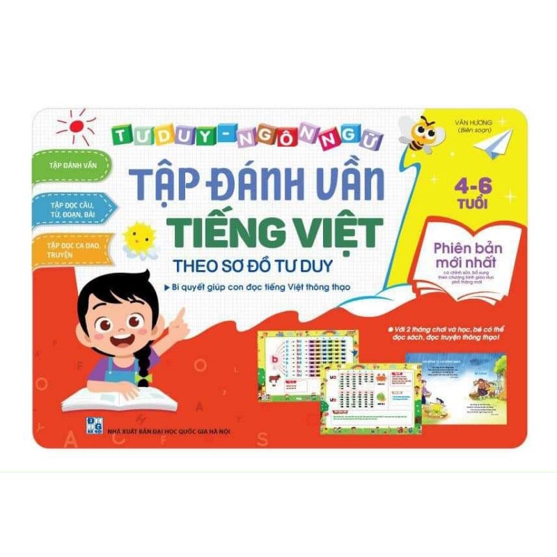 tập đánh vần cho trẻ . 124 trang