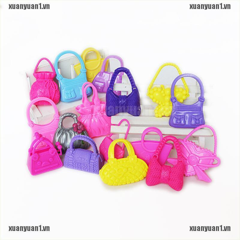 Set 10 Túi Xách Đeo Vai Dành Cho Búp Bê Barbie XUANYUAN1