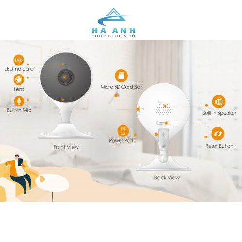 <sản phẩm bán chạy> CAMERA IP WIFI TRONG NHÀ IMOU C22EP 2MP