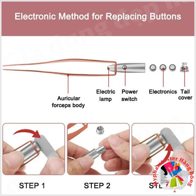 Hộp dụng cụ lấy ráy tai có đèn