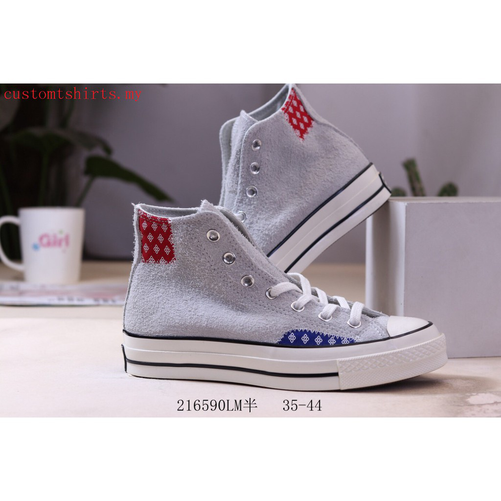 Giày sneaker Converse Chuck 70 cổ cao màu xám cho nam & nữ 9DRr