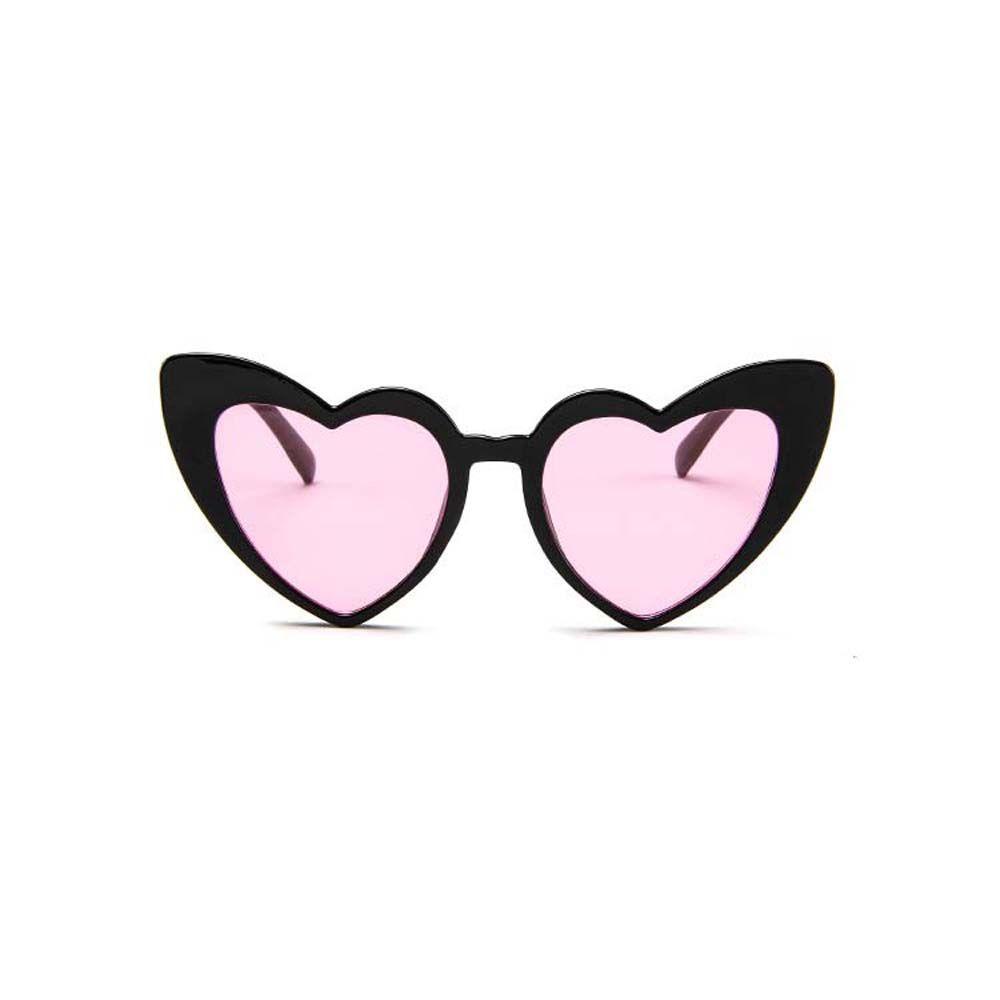 Jeromy love heart sunglasses hợp thời trang màu đỏ gợi cảm thương hiệu sang trọng thời trang hình trái tim kính râm nữ màu đen