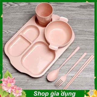 {Giá rẻ nhất} KHAY CƠM LÚA MẠCH CHO BÉ .A0215{SP yêu thích}