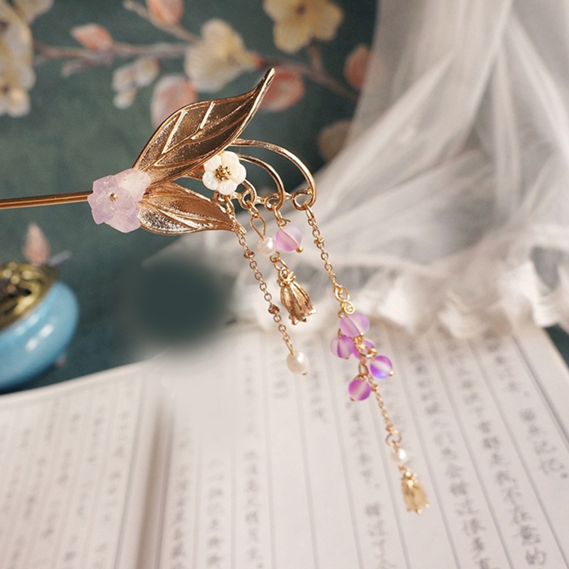 Trâm Cài Tóc Phối Tua Rua Phong Cách Trung Hoa Cổ Điển