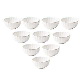 Bộ 10 bát cơm sứ Cotton Hàn Quốc - Erato - Hàng nhập khẩu Hàn Quốc