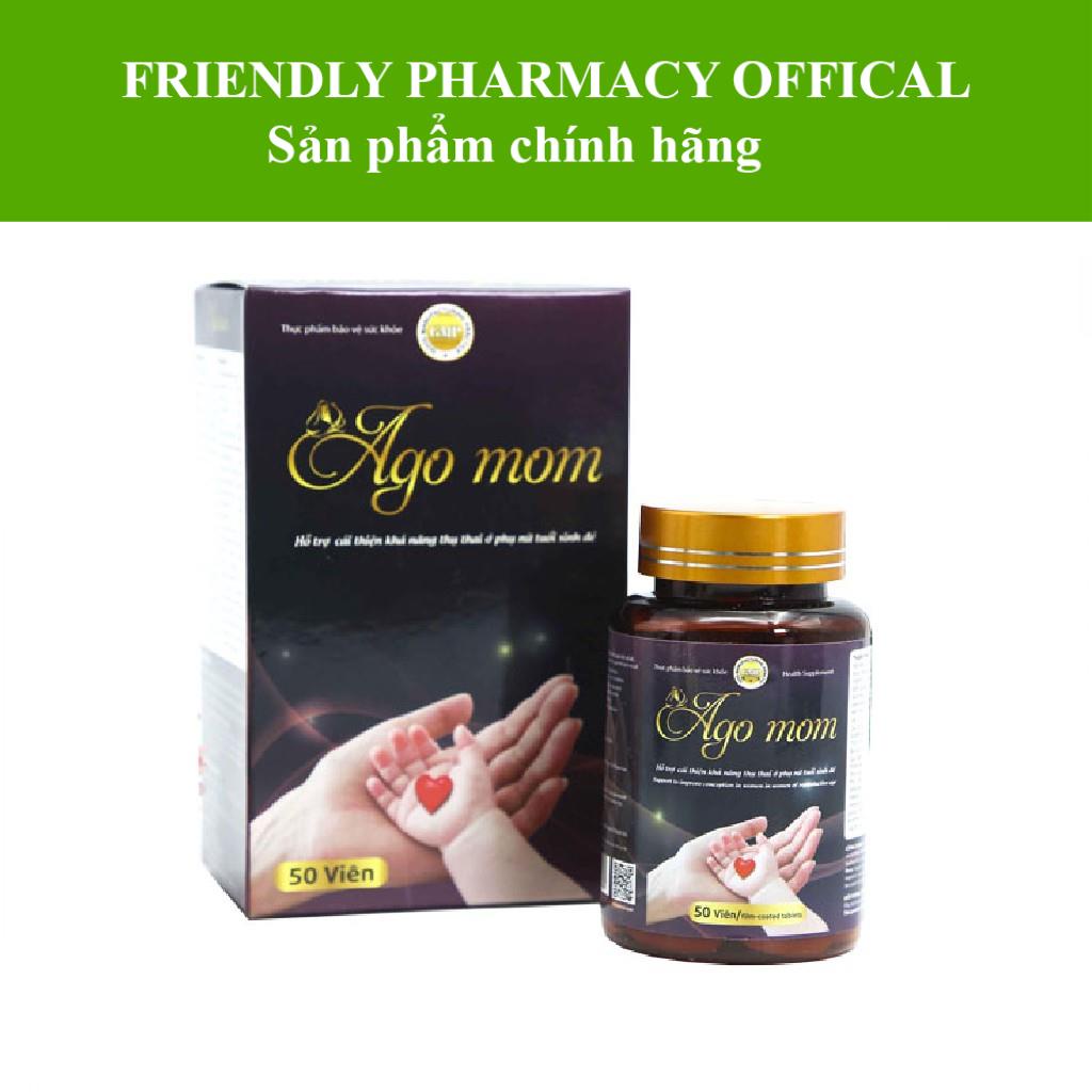 Ago Mom - Hỗ trợ tăng khả năng thụ thai, giảm vô sinh hiếm muộn ở phụ nữ (50 viên)