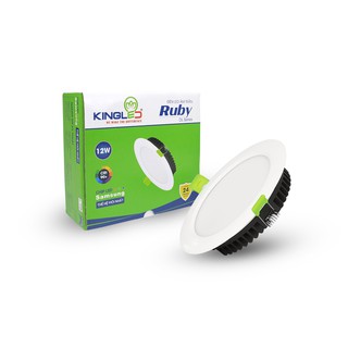 Đèn âm trần ruby 12w đơn sắc kingled d110