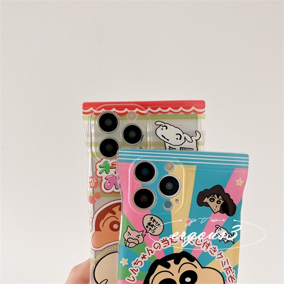 Ốp Điện Thoại Mềm Màu Kẹo Hình Cậu Bé Bút Chì Cho iPhone 14 13 12 11 Pro Max SE2020 X XR Xs Max 7 8 6 6s Plus