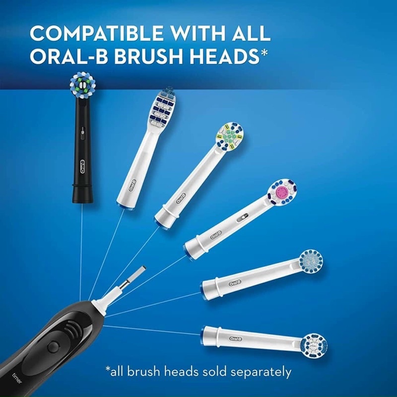 Bàn chải pin cao cấp Oral-B Pro-Health Clinical Superior Plaque ( Có thể thay đầu) - Precision Clean