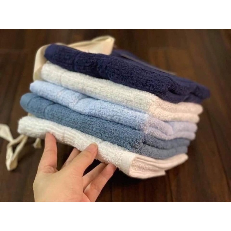 Set 5 khăn mặt xuất Hàn mềm mại kích thước 40x80cm