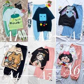 (RẺ VÔ ĐỊCH) FREE SHIP, Set Đồ Bộ Quần JOGGER+ ÁO cartoon 3D Cute,Vandenngochien