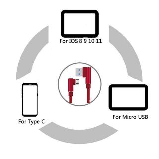 Dây Cáp Sạc Dữ Liệu Micro Usb Loại C Dành Cho Iphone