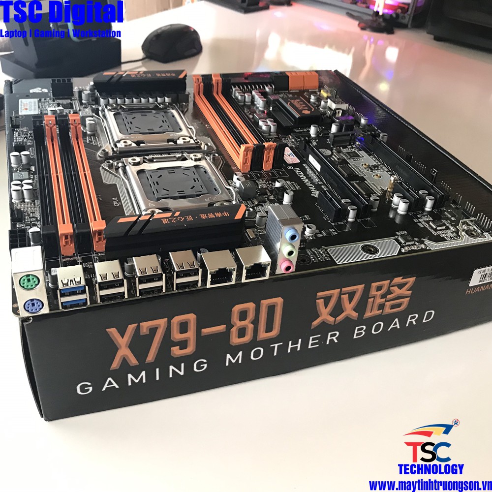 Bo Mạch Chủ HUANANZHI X798D LGA 2011 Dual CPU E5 2689 2670 V2