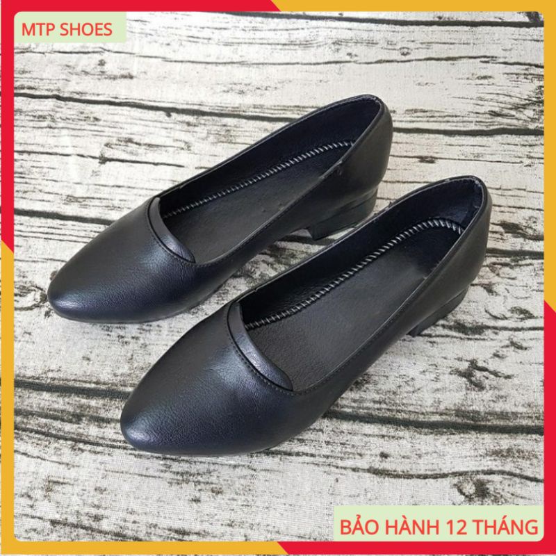 giày búp bê ❤FREESHIP❤ giày công sở nữ da lỳ cao cấp đế vuông 2cm - Hàng Việt Nam chất lượng cao - BB29