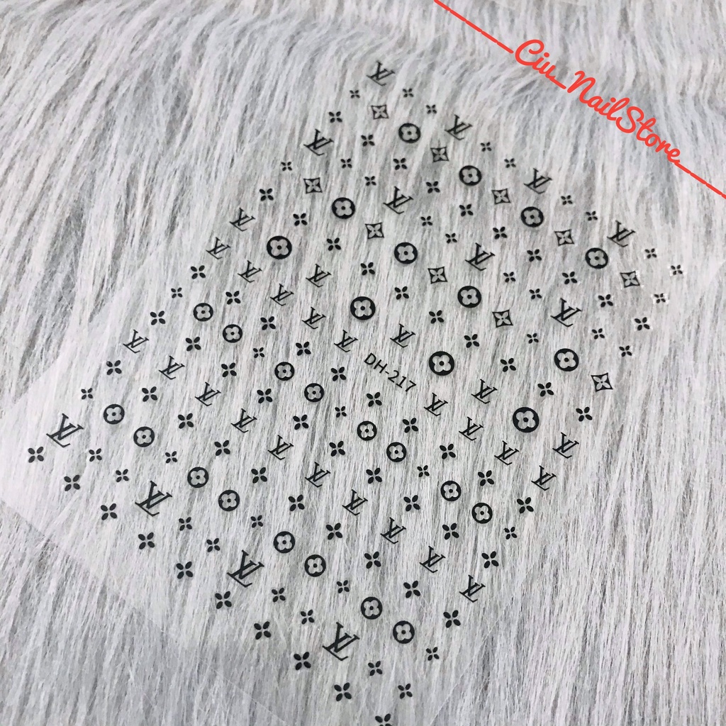 sticker dán móng chủ đề thương hiệu 2
