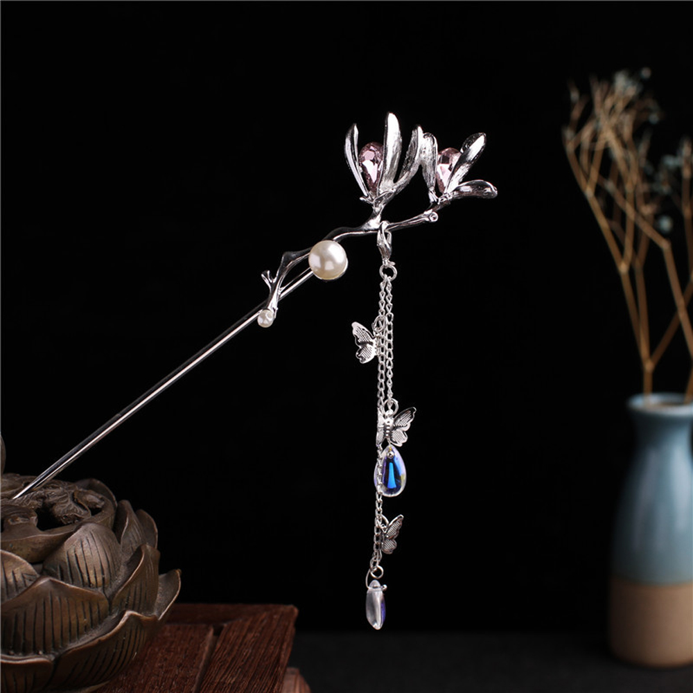 Trâm Cài Tóc Hình Bướm Đính Ngọc Trai Thời Trang Cho Nữ 2life