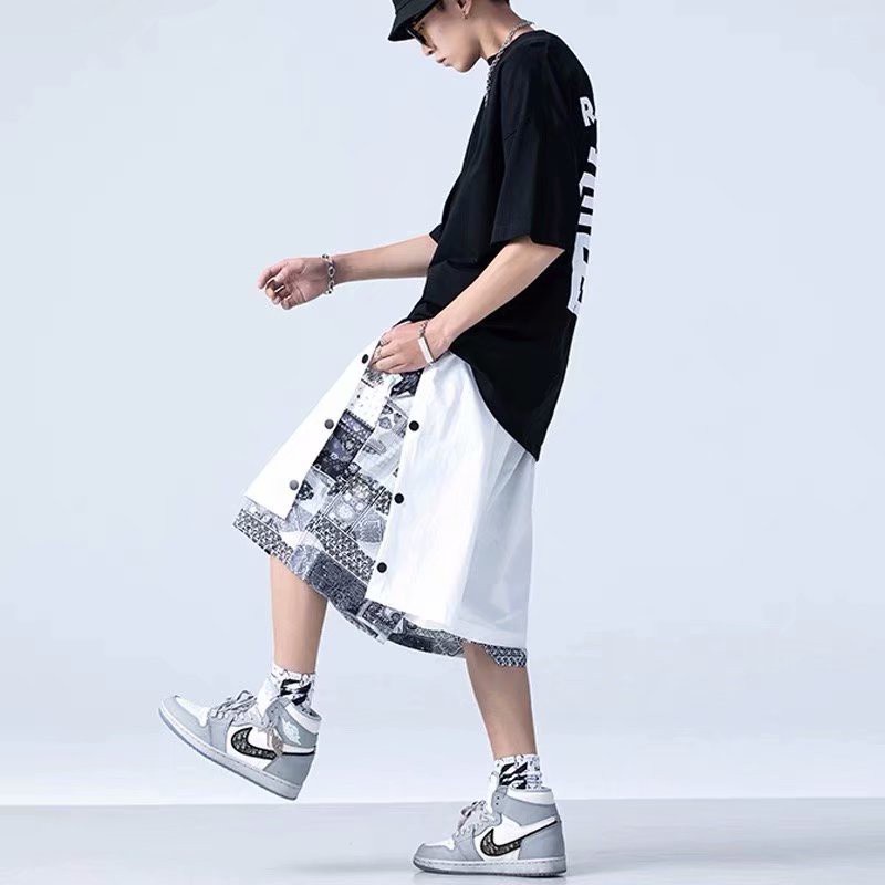 Quần ngắn ống rộng Phong Cách Hàn Quốc Dành Cho Nam